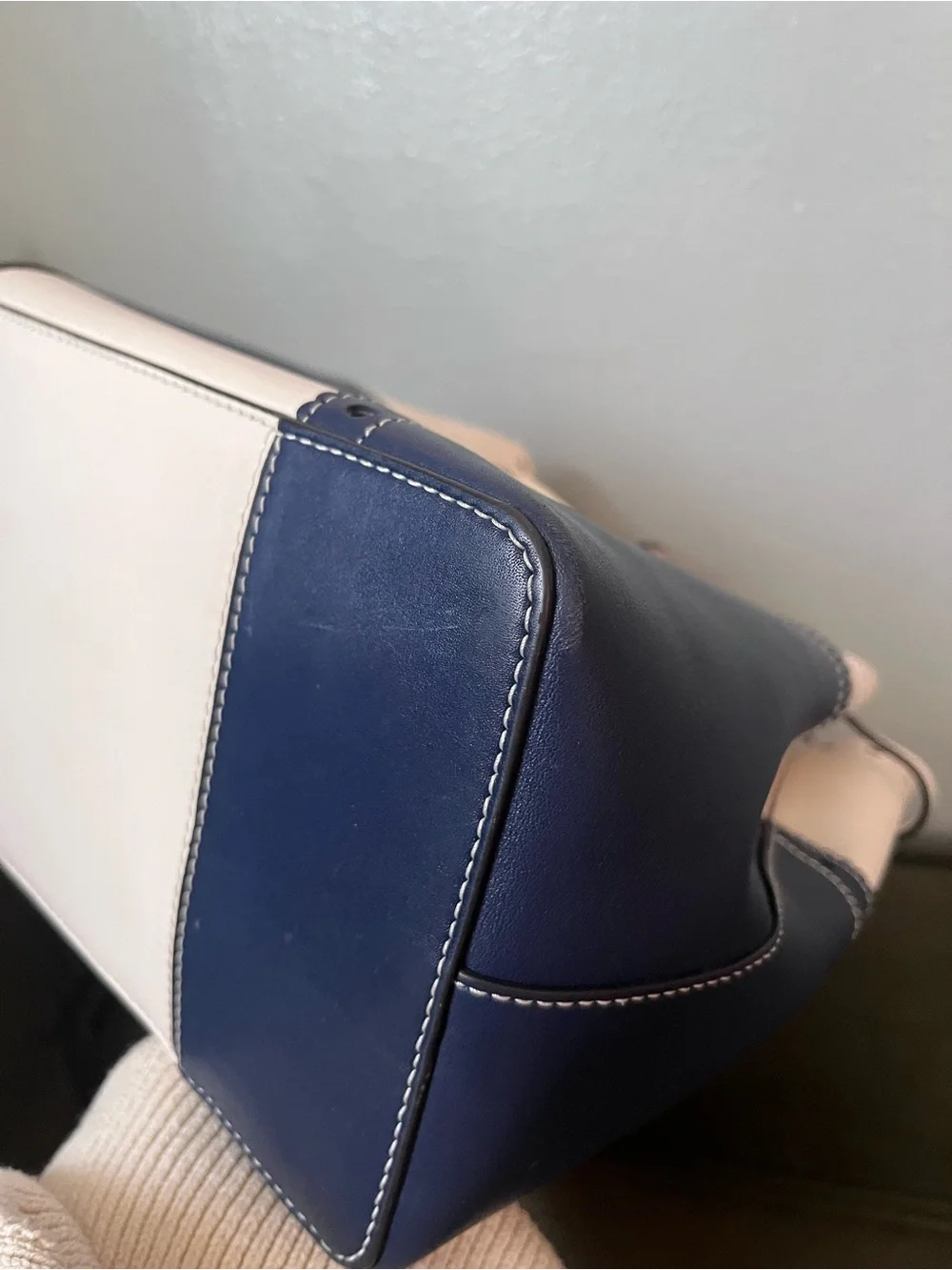 Tory Burch T - block brogue leather bucket bag